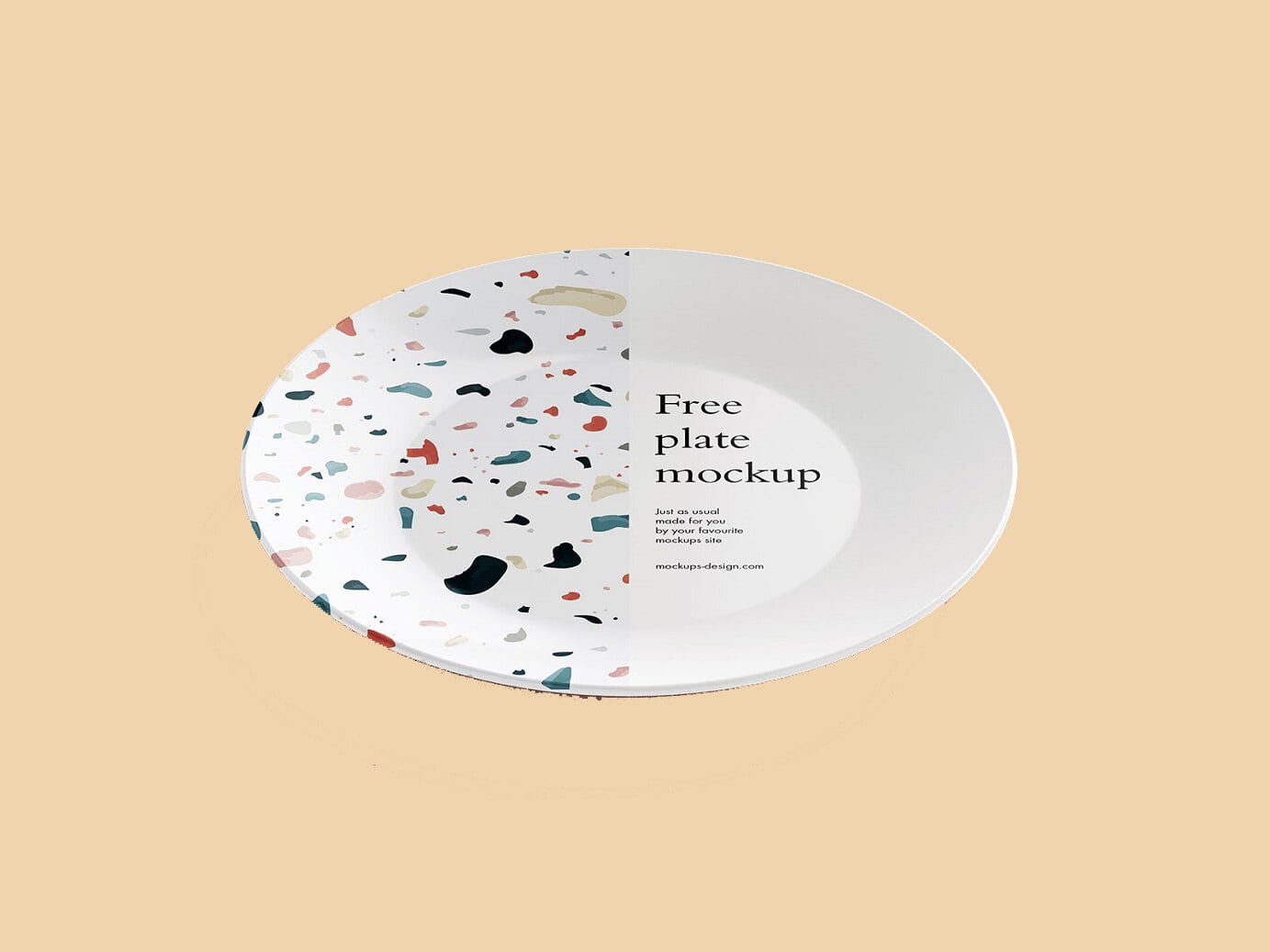All of them is created in psd (photoshop) file . Free White Round Dinner Plate Mockup Psd Set Template Download