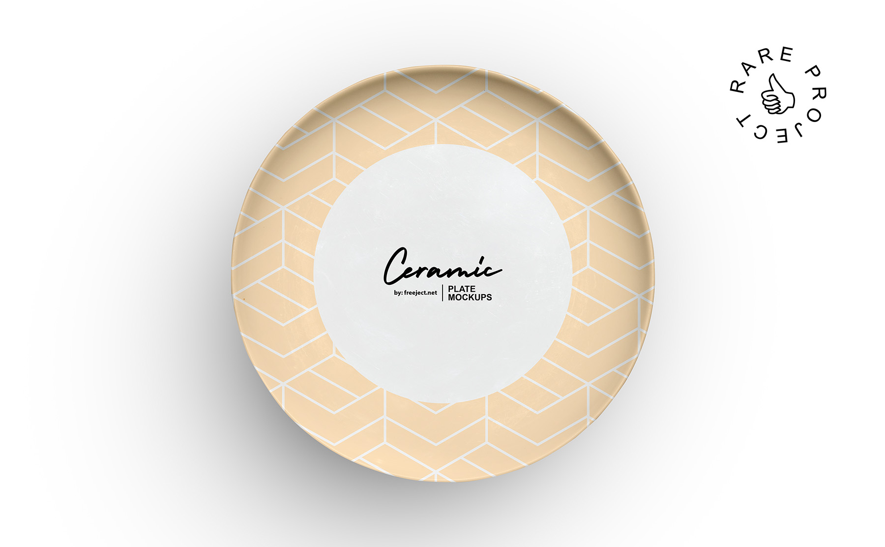 This gorgeous and free ceramic plate mockup is specially designed to showcase your logos, brandings and pattern designs. Free Download Ceramic Plate Mockup Design