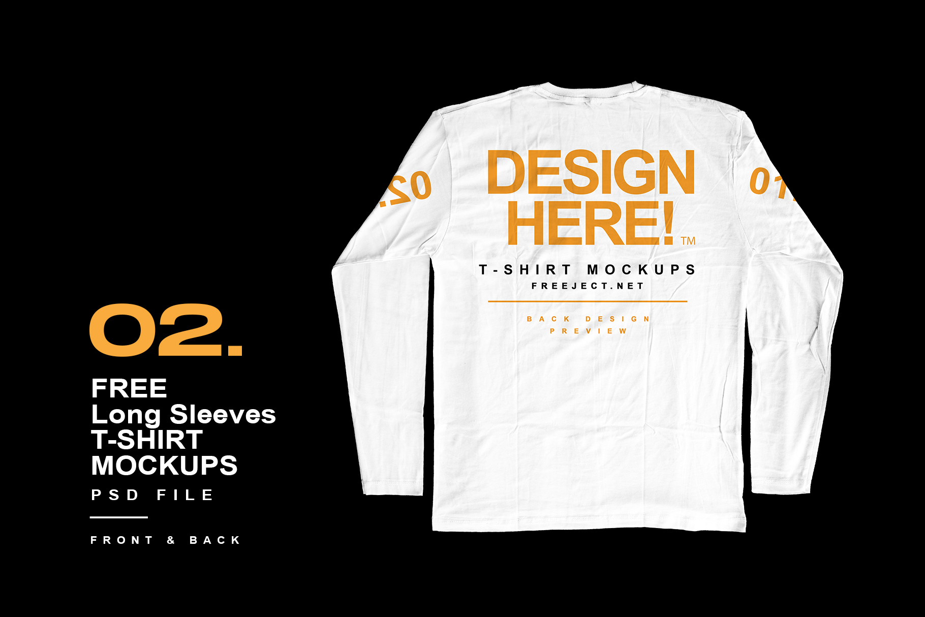 The psd file is easy to use, . Free Download Long Sleeves T Shirt Mockups Design Psd File