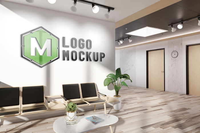 Find & download free graphic resources for wall mockup. Logo Office Wall Psd Mockup Free Download