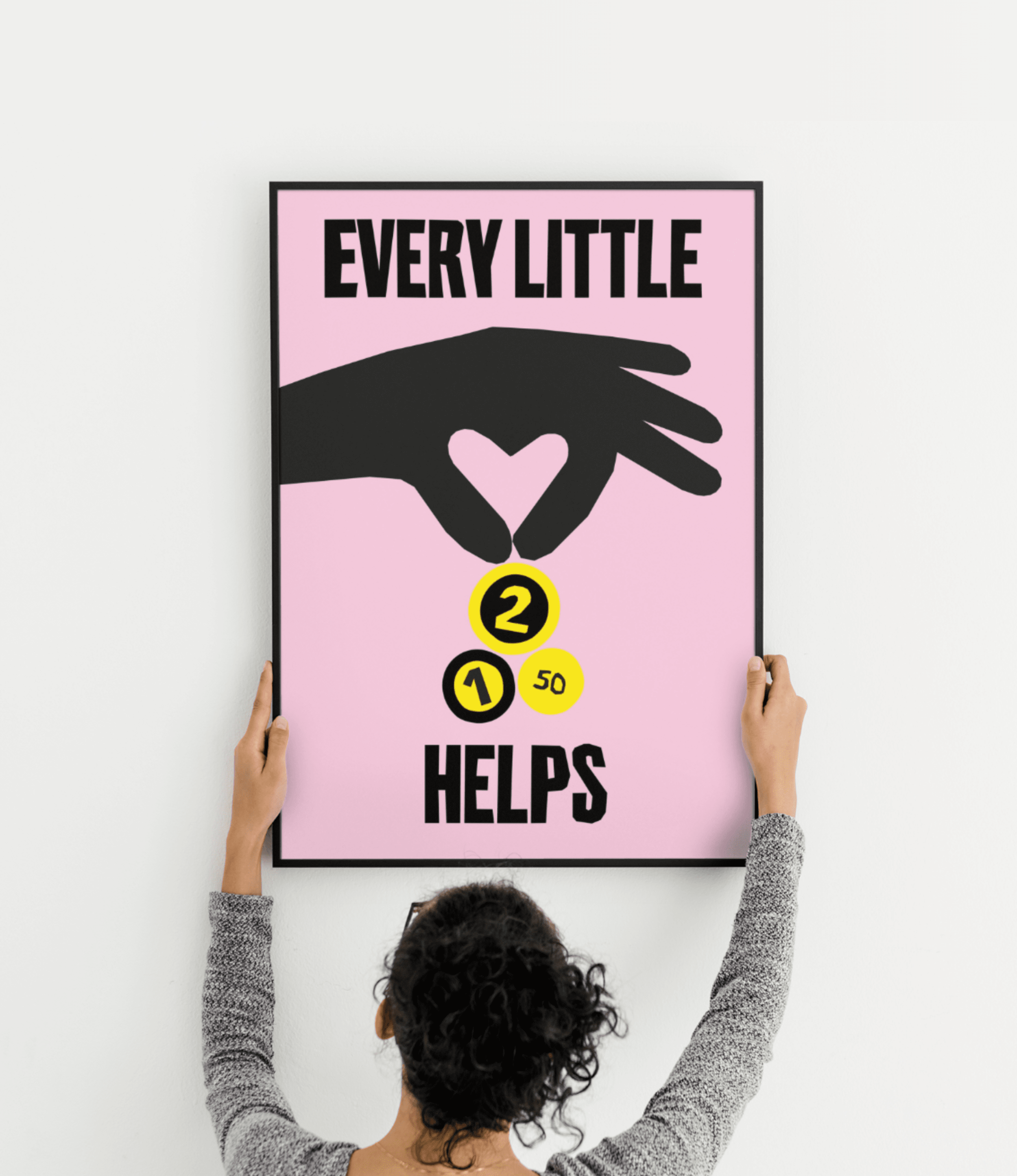 The best free psd poster mockups we've found from the amazing sources. Free Woman Holding Poster Frame Mockup Scene