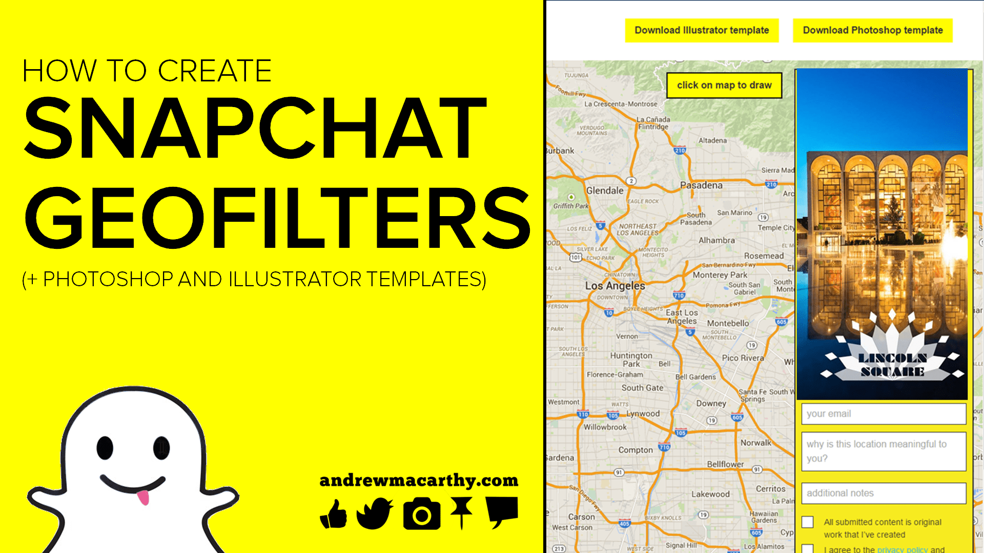 As with most other paid apps, interested users can also download the latest adobe photoshop version and use it for free for a limited time. How To Create A Snapchat Geofilter Tutorial Photoshop Illustrator Templates Psd And Ai Andrew Macarthy Social Media Marketing