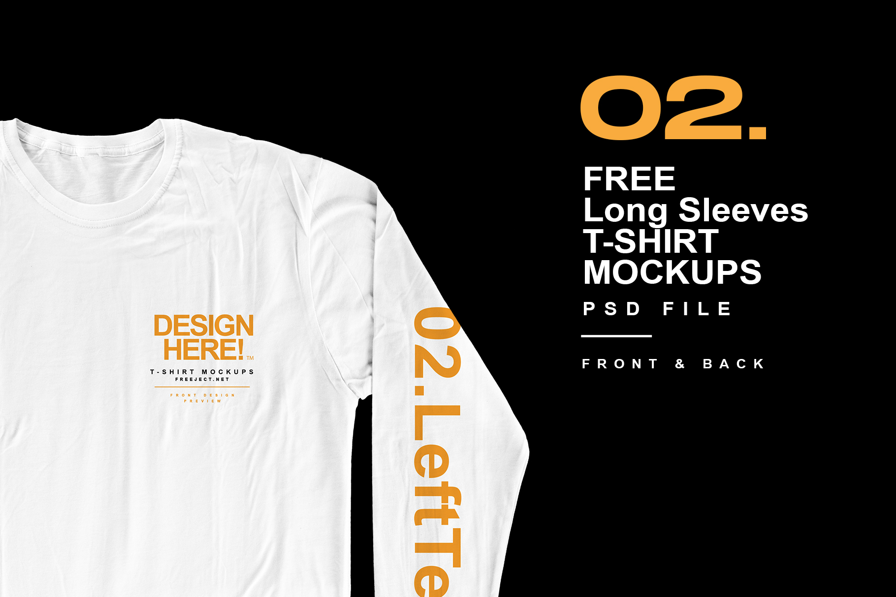 As usual, the psd file . Free Download Long Sleeves T Shirt Mockups Design Psd File