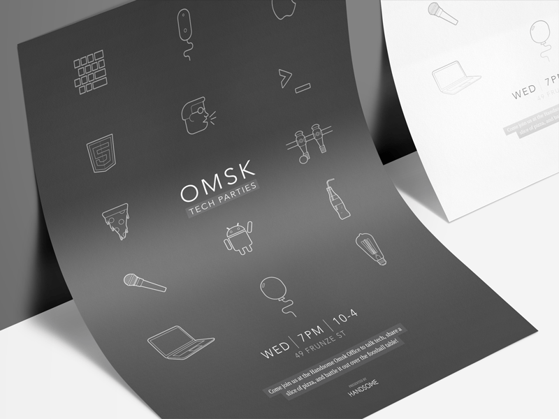 Including multiple different angles and views with clean empty space to add your own . Omsk Tech Poster Christiana Guzman