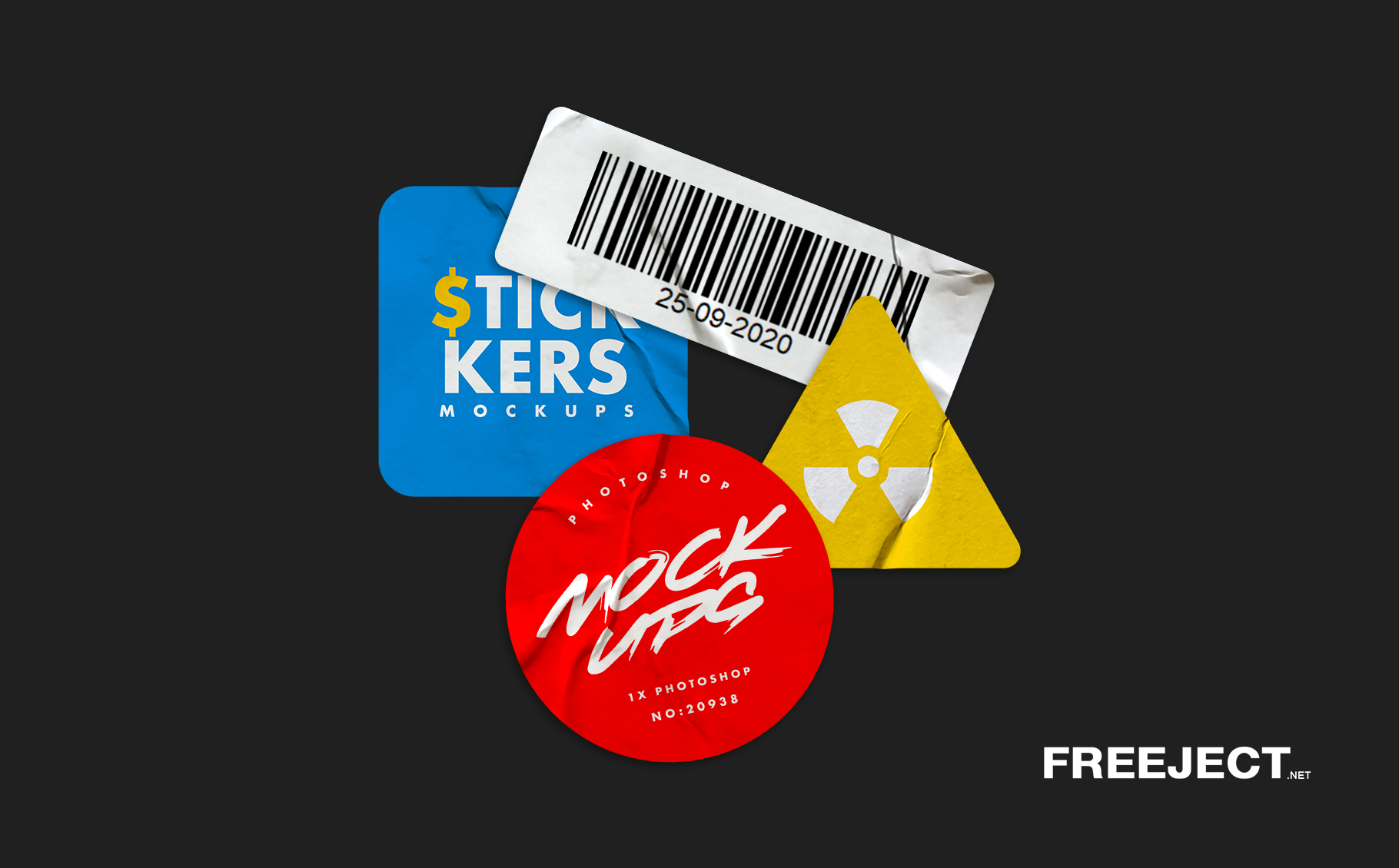 Today i`m releasing this wonderful free round sticker mockup. Free 4 Glued Sticker Mockups Photoshop File