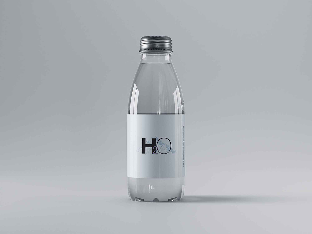 Hope you will fine the best design for your project and enjoy! Free Mini Glass Water Bottle Label Mockup Psd