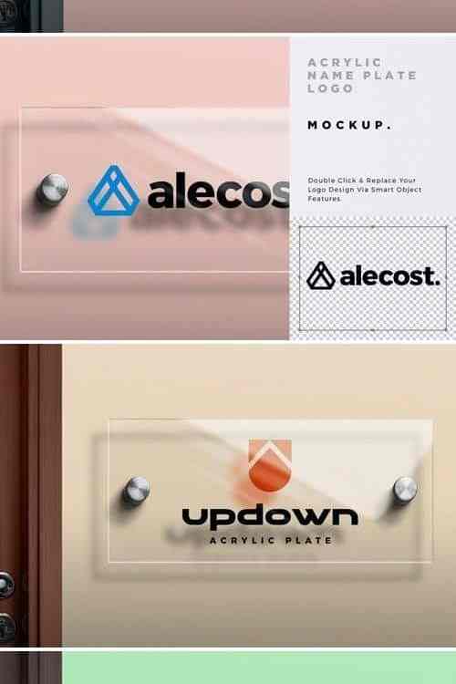 48+ Download Name Plate Mockup Free Psd