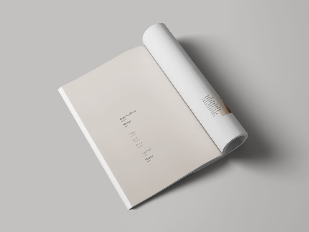 27+ Download Rolled Magazine Mockup Psd