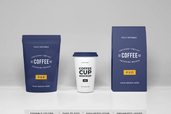 38+ Download Free Coffee Packaging Mockup&nbsp;Psd