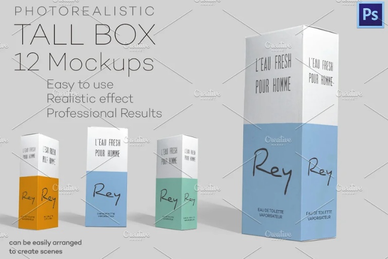 47+ Download Tall Box Mockup Free&nbsp;Psd