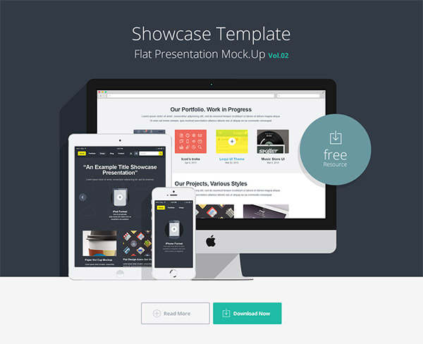 11+ Download Web Showcase Mockup Free Psd