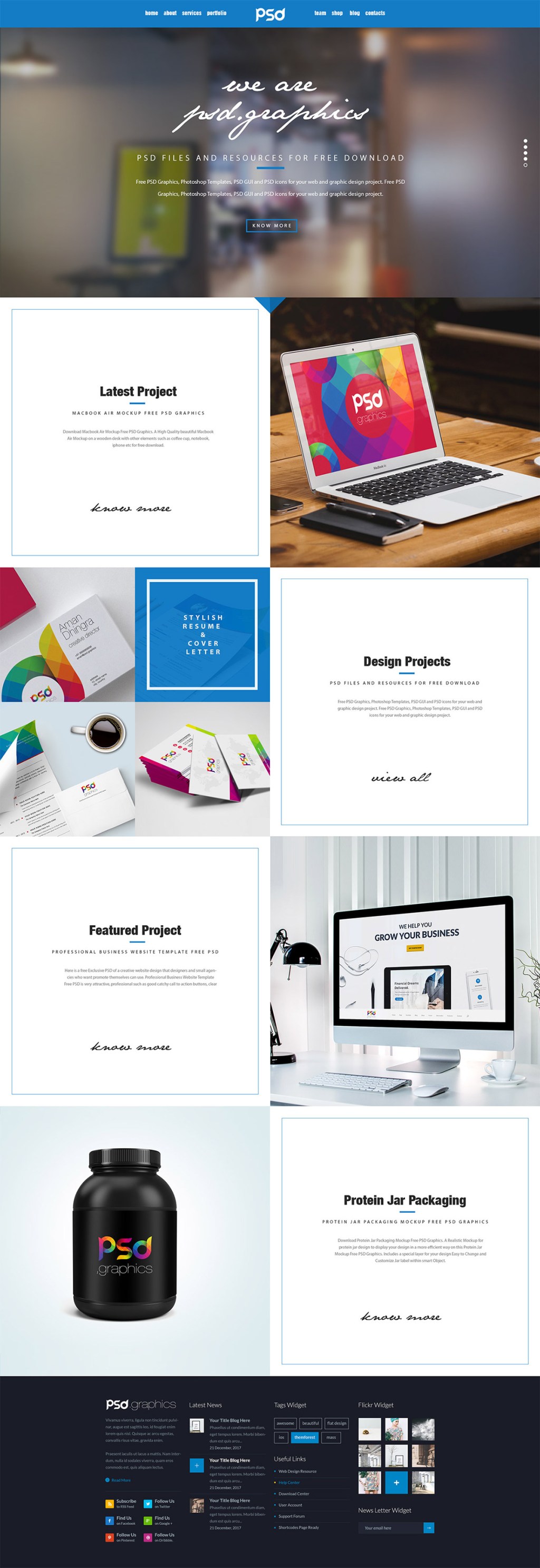 34+ Download Portfolio Mockup Free&nbsp;Psd