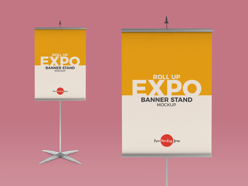 10+ Download Roll Up Banner Mockup Free Psd