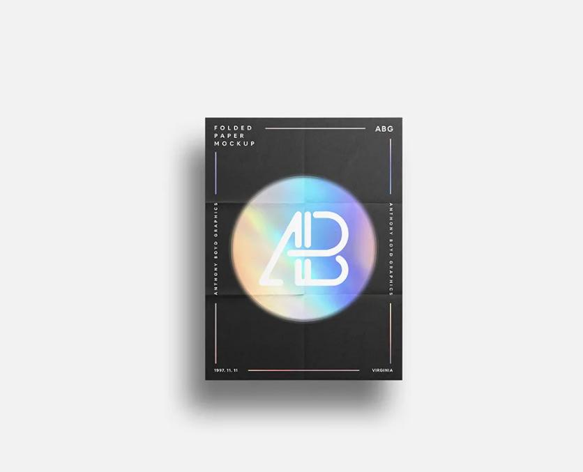 47+ Download Square Folded Paper Mockup&nbsp;Psd