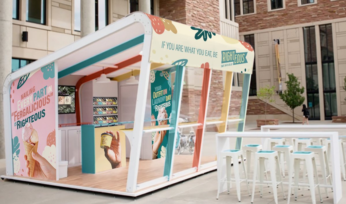 Image Your pop up shop mockup stock images are ready. Righteous Gelato Frank Neufeld Art Direction Photography