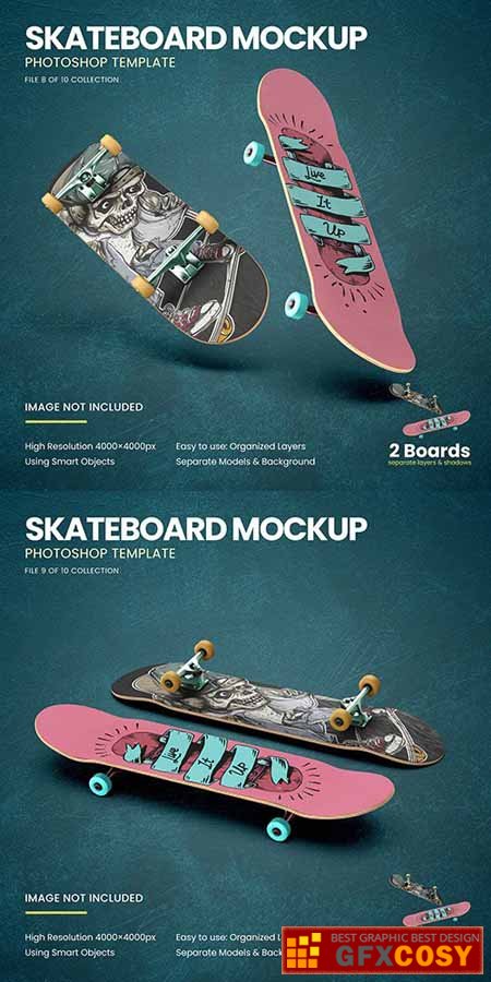 50+ Download Skateboard Psd Mockup Free