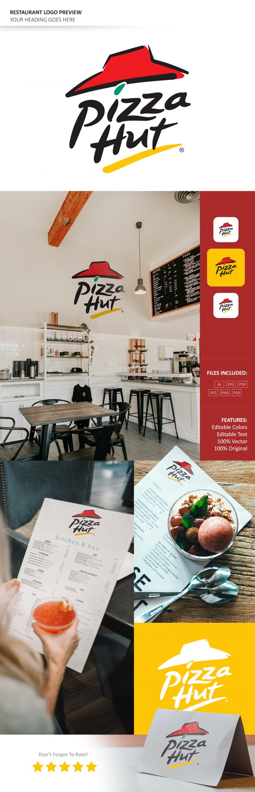 43+ Download Restaurant Logo Mockup Psd&nbsp;Free