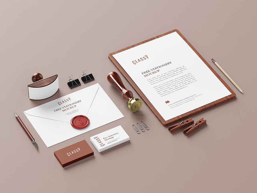 24+ Download Stationery Design Mockup Free Psd