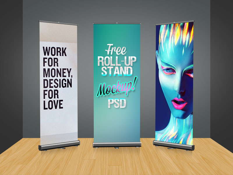 29+ Download Roll Up Banner Mockup Psd Free