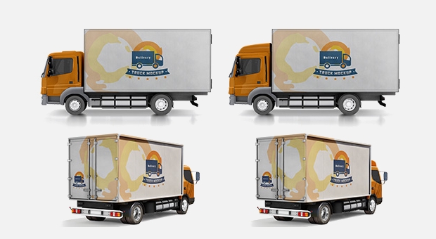 44+ Download Semi Truck Mockup Free&nbsp;Psd
